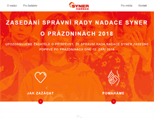 Tablet Screenshot of nadacesyner.cz